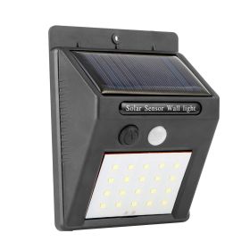 1Pc Solar Light 20 LEDs Outdoor PIR Motion Sensor Lights IP65 Waterproof 120 Degree Sensing Wide Angle Lighting For Garage Front Door Garden Path