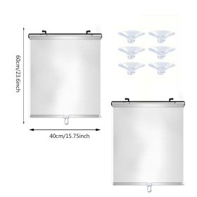 Retractable Blackout Roller Blinds (Option: W13554312)